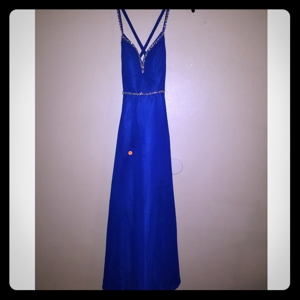 Blue maxi dress